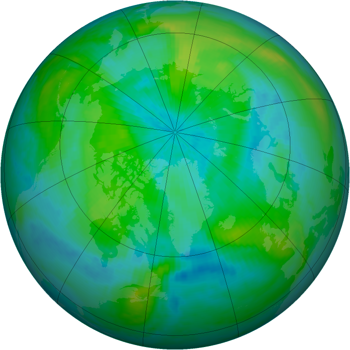 Arctic ozone map for 11 September 1998
